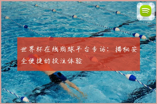 世界杯在线购球平台专访：揭秘安全便捷的投注体验